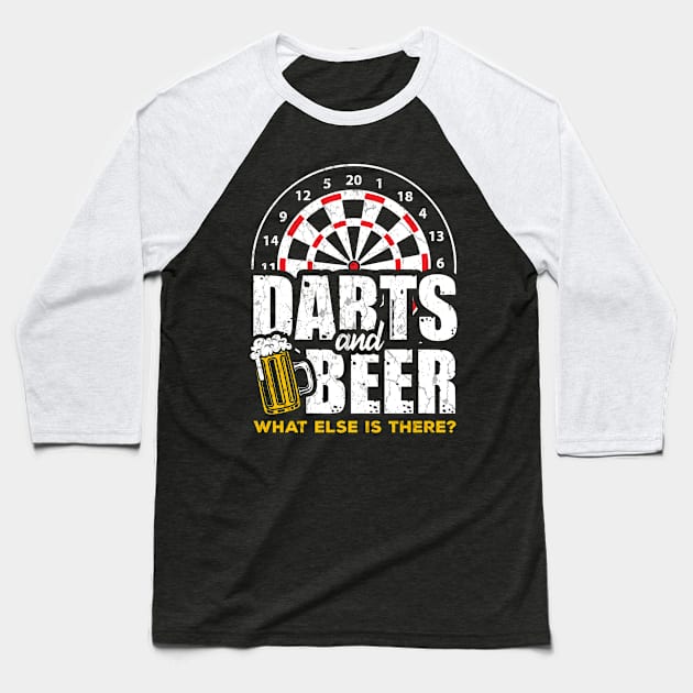 Darts and Beer Club Friends Team Players Gift Baseball T-Shirt by MrTeee